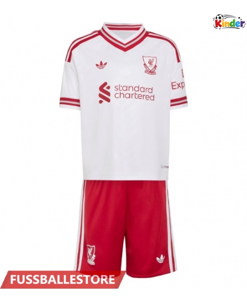 Günstige Liverpool Florian Wirtz #7 Auswärts Trikotsatzt Kinder 2026-27 Kurzarm (+ Kurze Hosen)